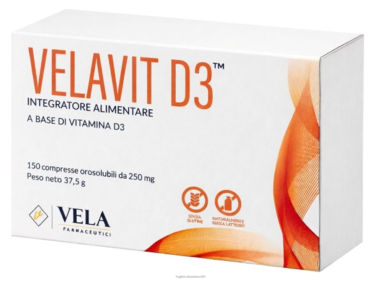Trova Offerte di velavit d3 150 compresse orosolubili 250 mg senza glutine naturalmente privo di lattosio e compra online