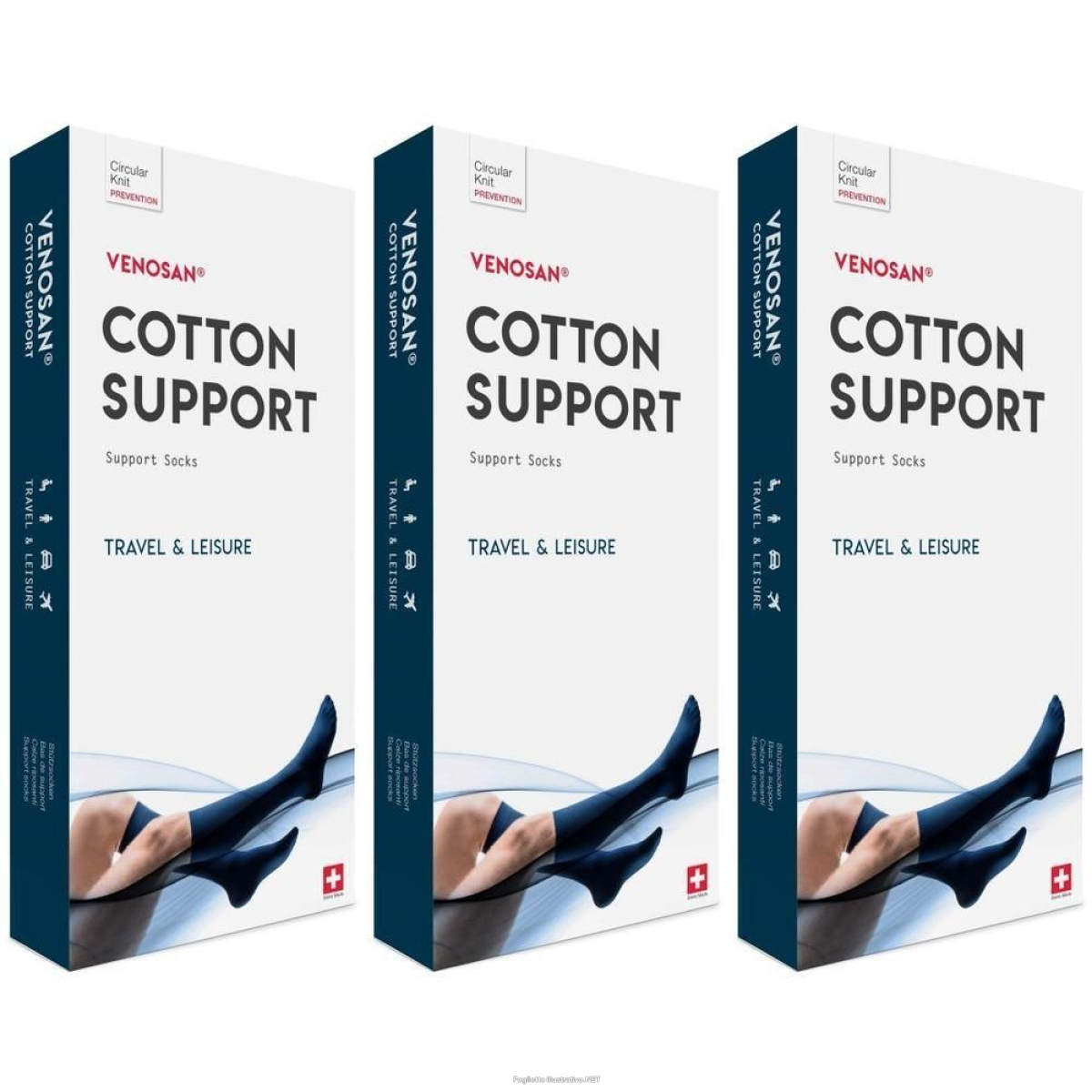 Trova Offerte di venosan cotton support navy m 3x1 st e compra online