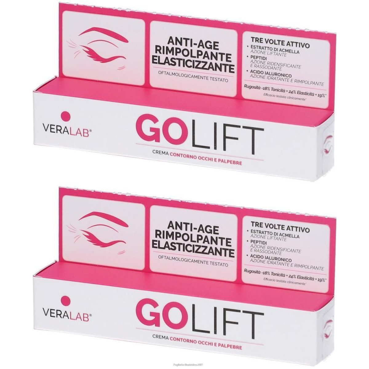 Trova Offerte di veralab go lift crema contorno occhi palpebre 2x15 ml e compra online