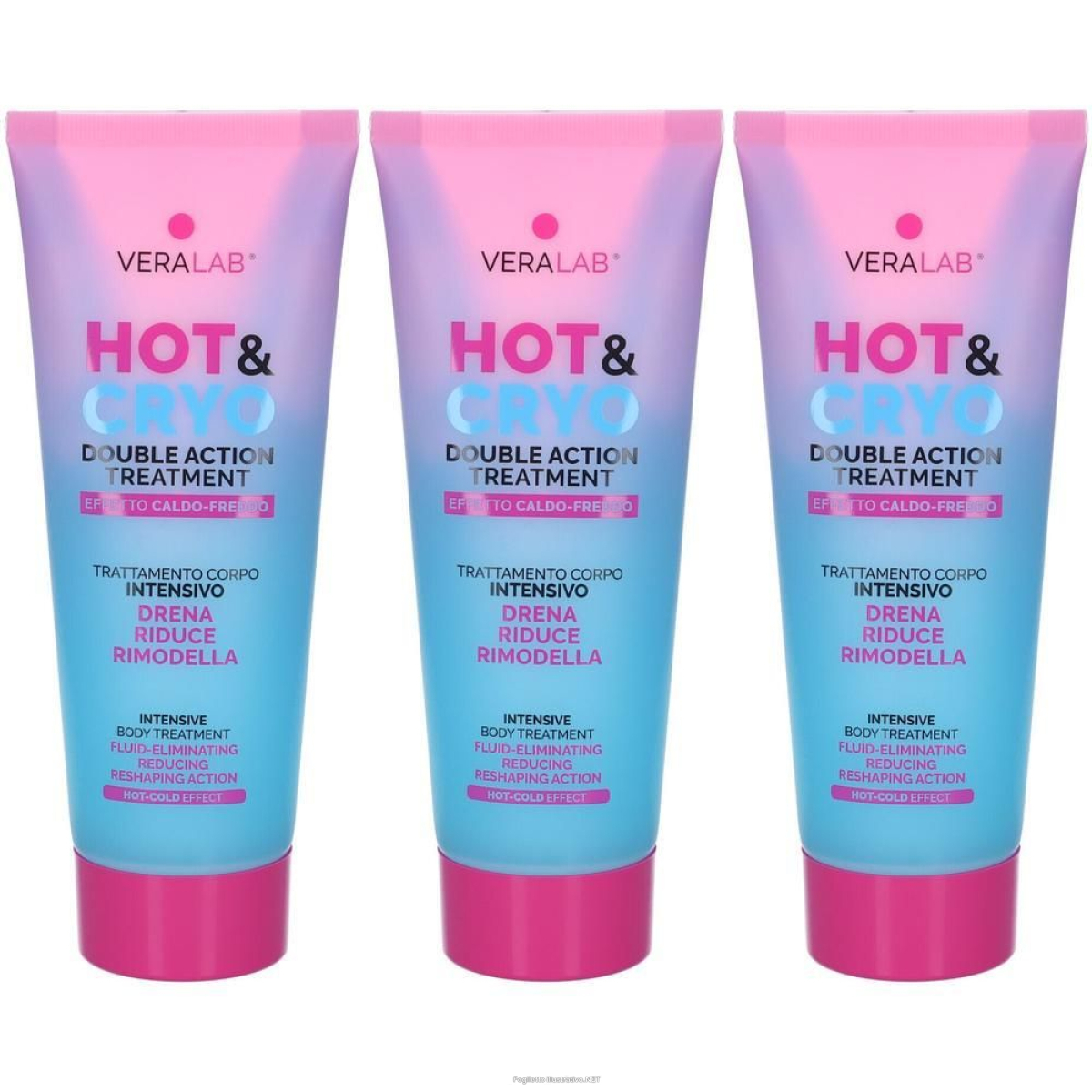 Trova Offerte di veralab hot & cryo trattamento intensivo corpo gel crema 3x200 ml e compra online