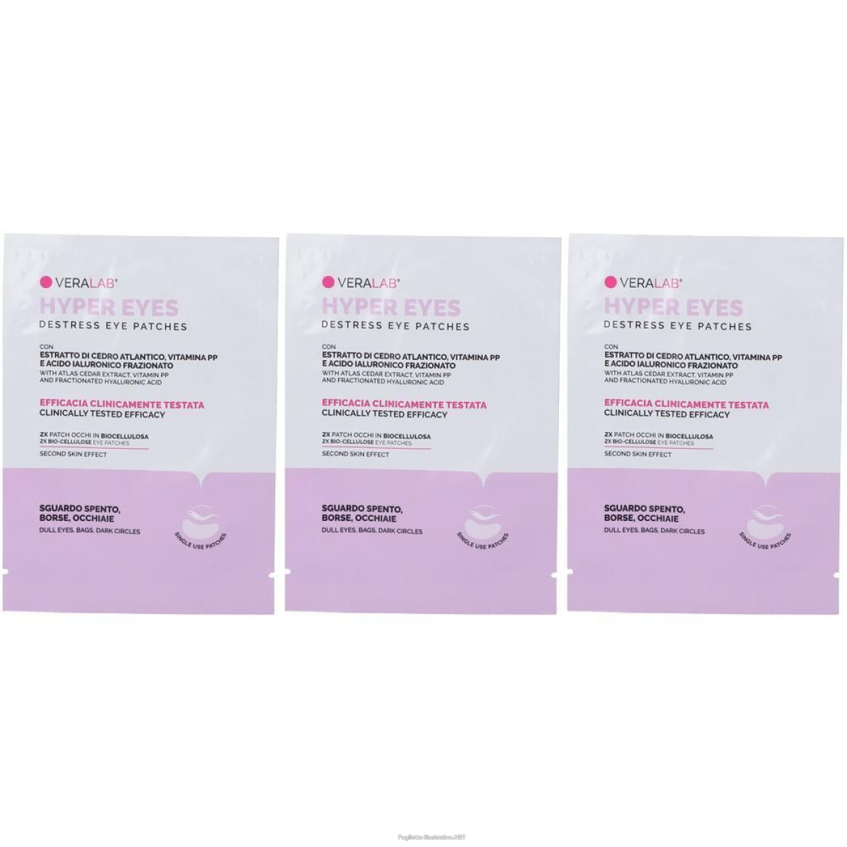 Trova Offerte di veralab hyper eyes destress eye patches 3x1 st e compra online