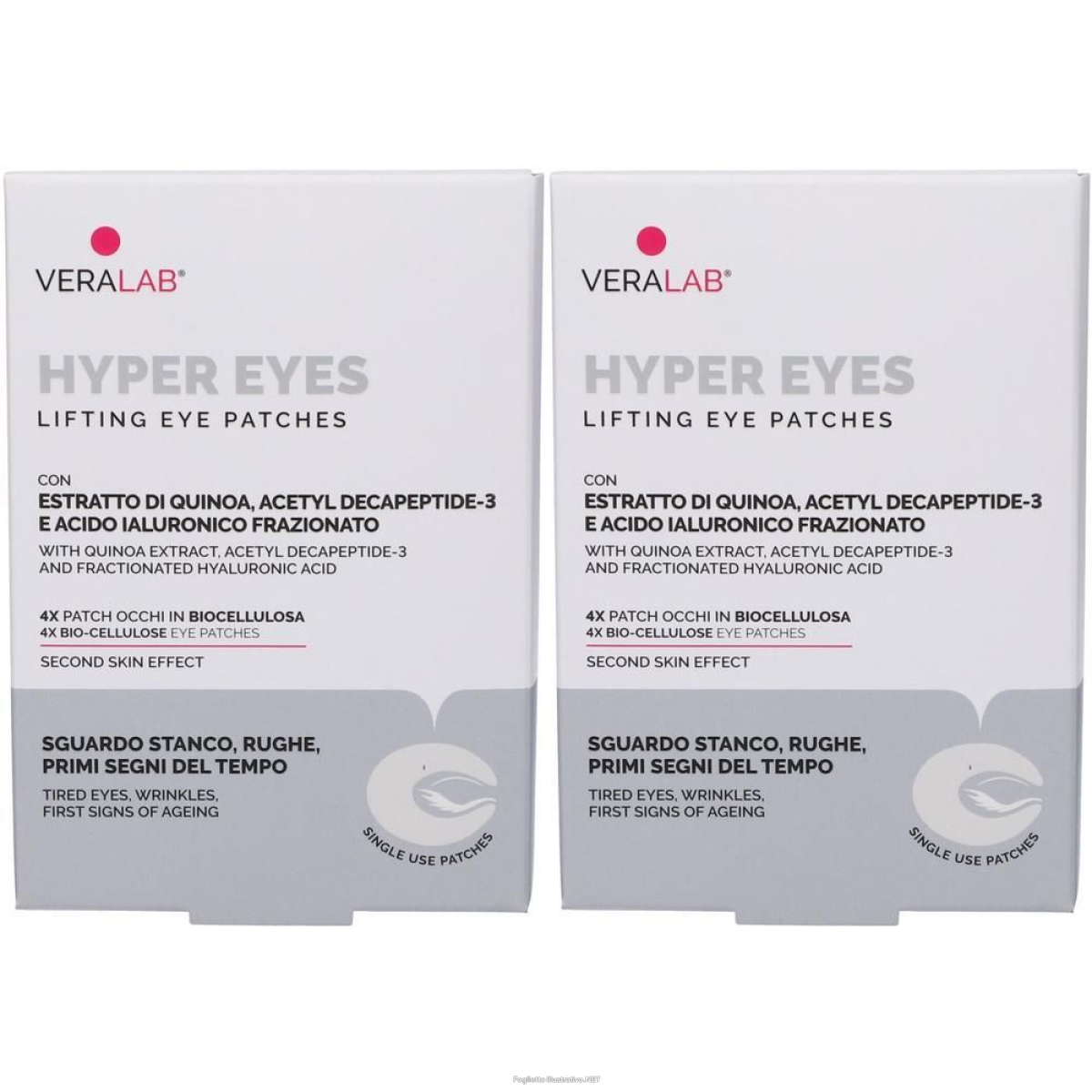 Trova Offerte di veralab hyper eyes lifting eye patches kit 4 pezzi 2x4 st e compra online
