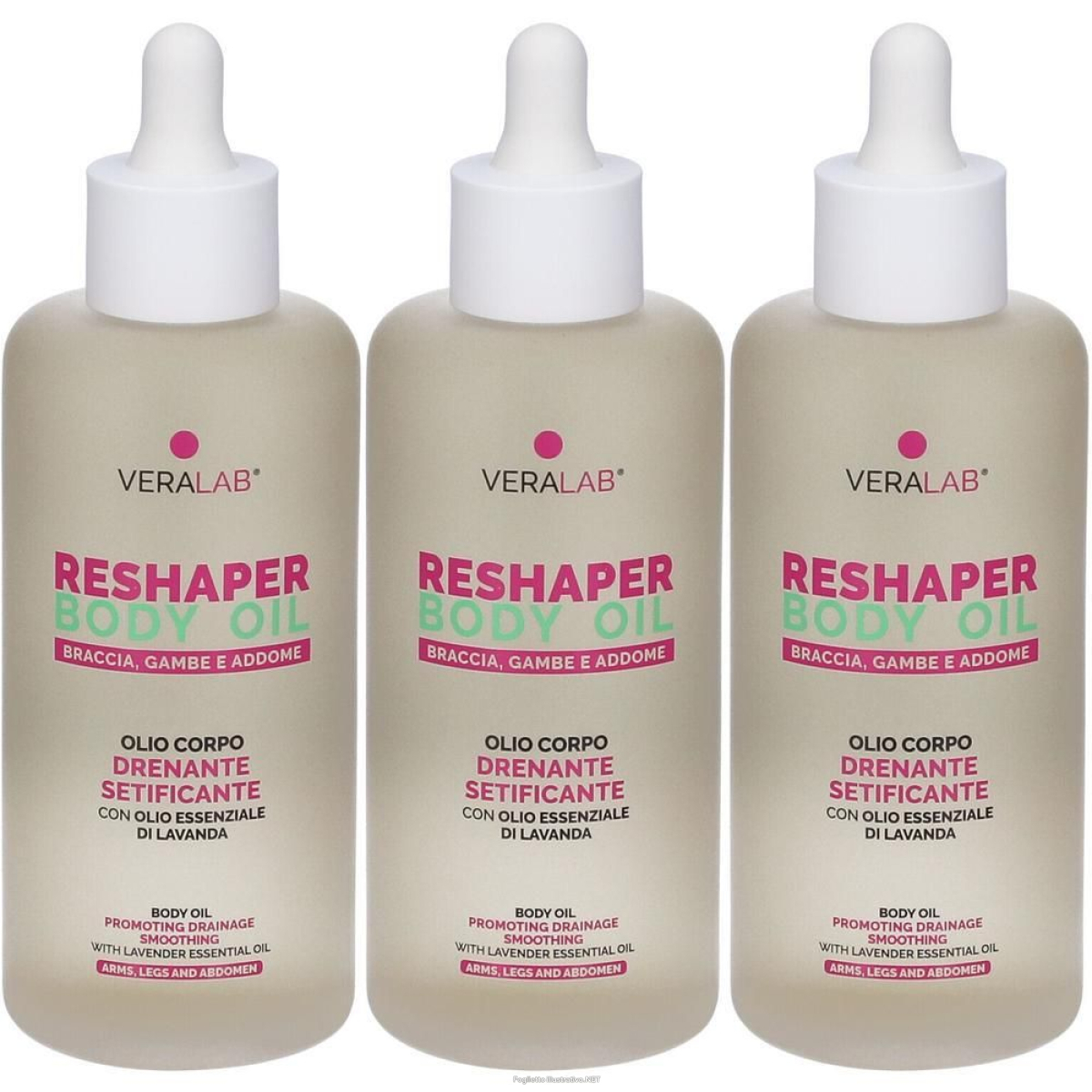Trova Offerte di veralab reshaper body oil 3x150 ml e compra online