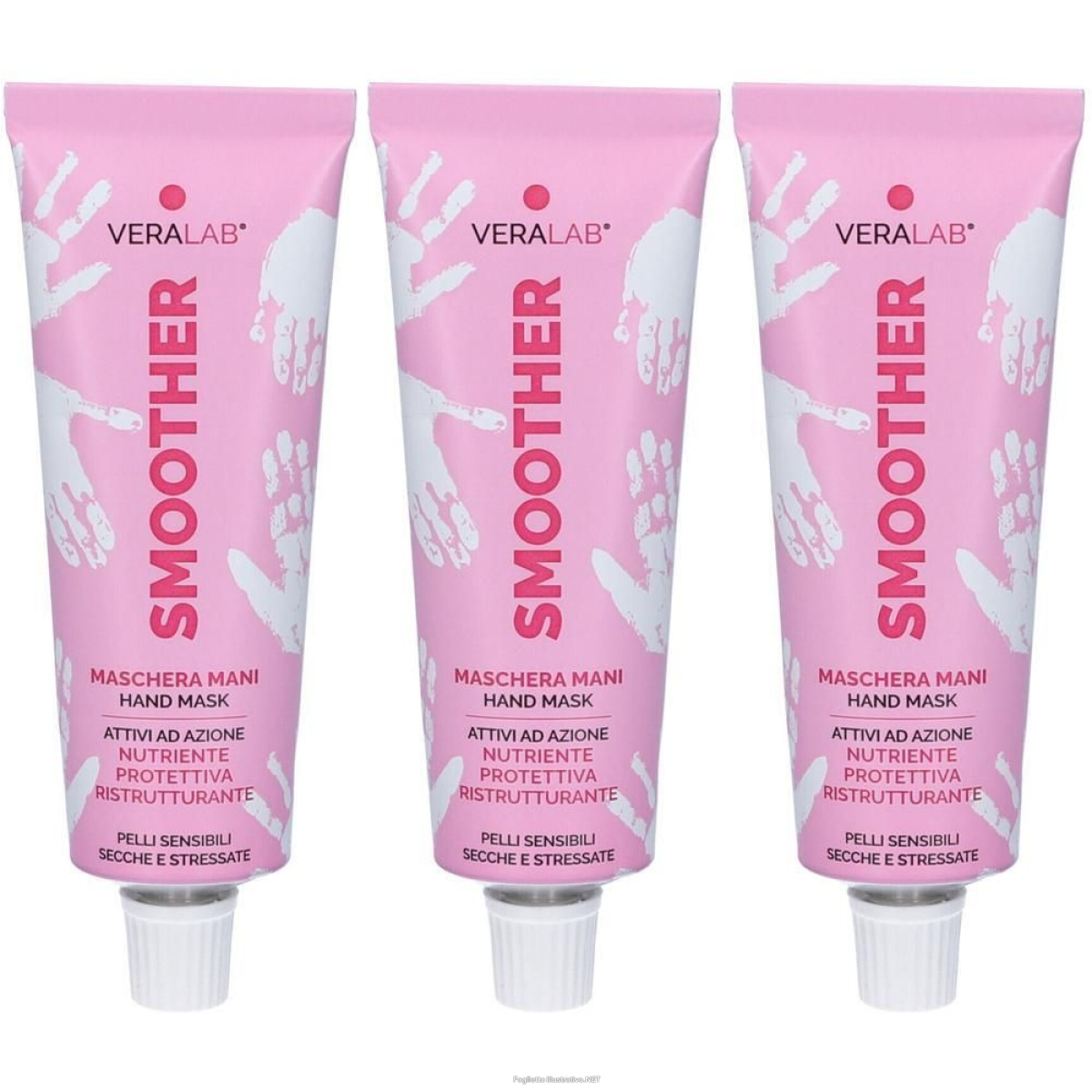 Trova Offerte di veralab smoother maschera mani 3x50 ml e compra online