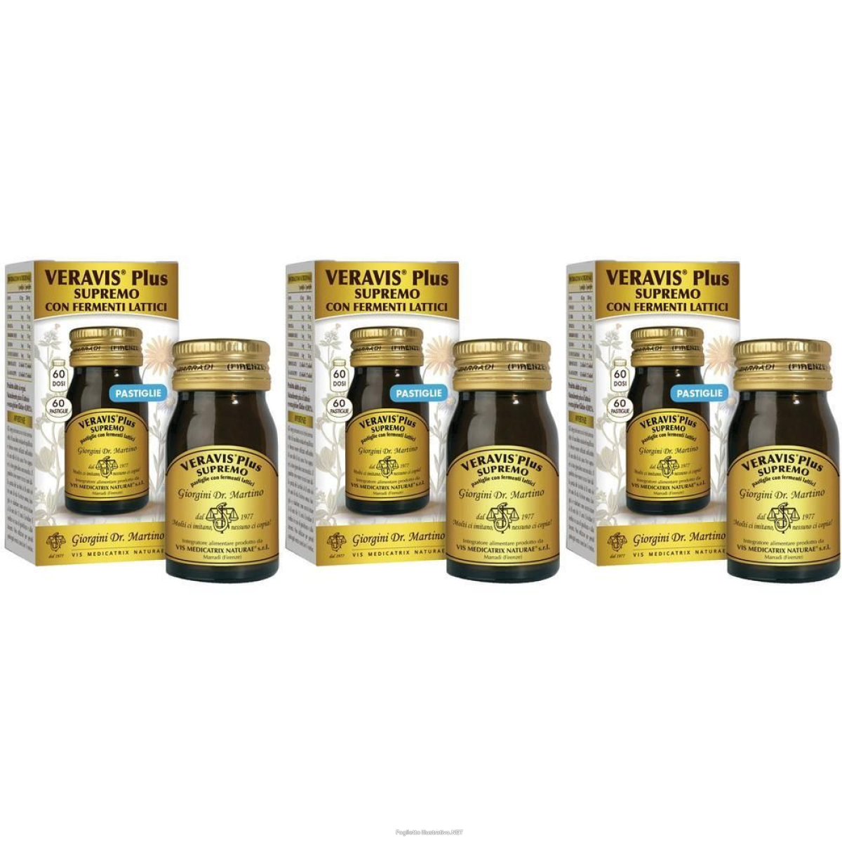 Trova Offerte di veravis plus supremo con fermenti lattici 3x30 g pastiglie e compra online