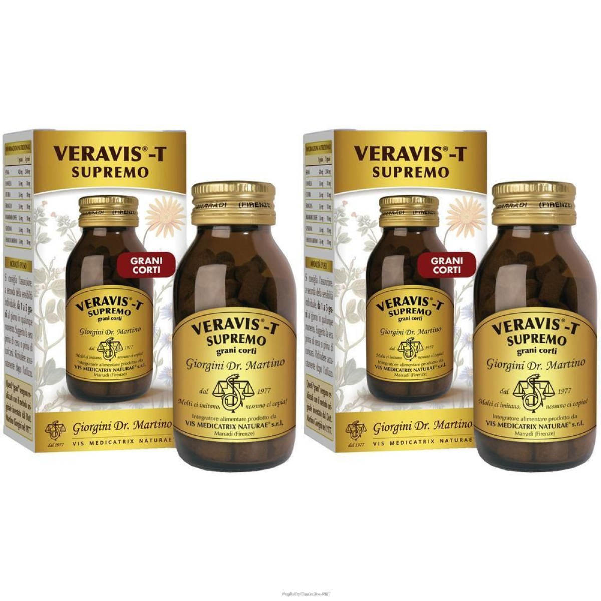 Trova Offerte di veravis-t supremo grani corti 2x90 g pastiglie e compra online