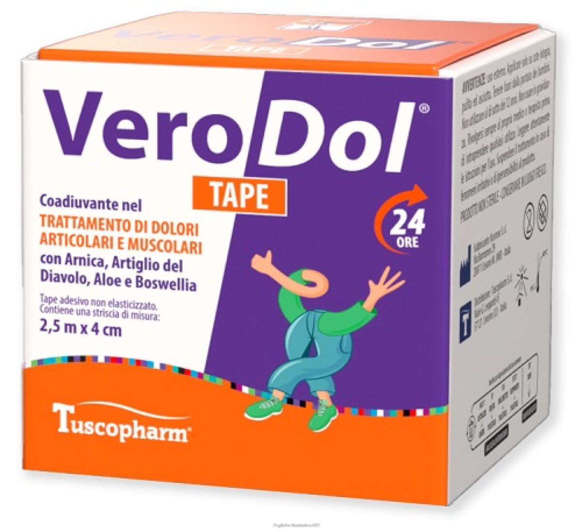 Trova Offerte di verodol tape coadiuvante nel trattamento di dolori articolari e muscolari 2,50m x 4cm e compra online