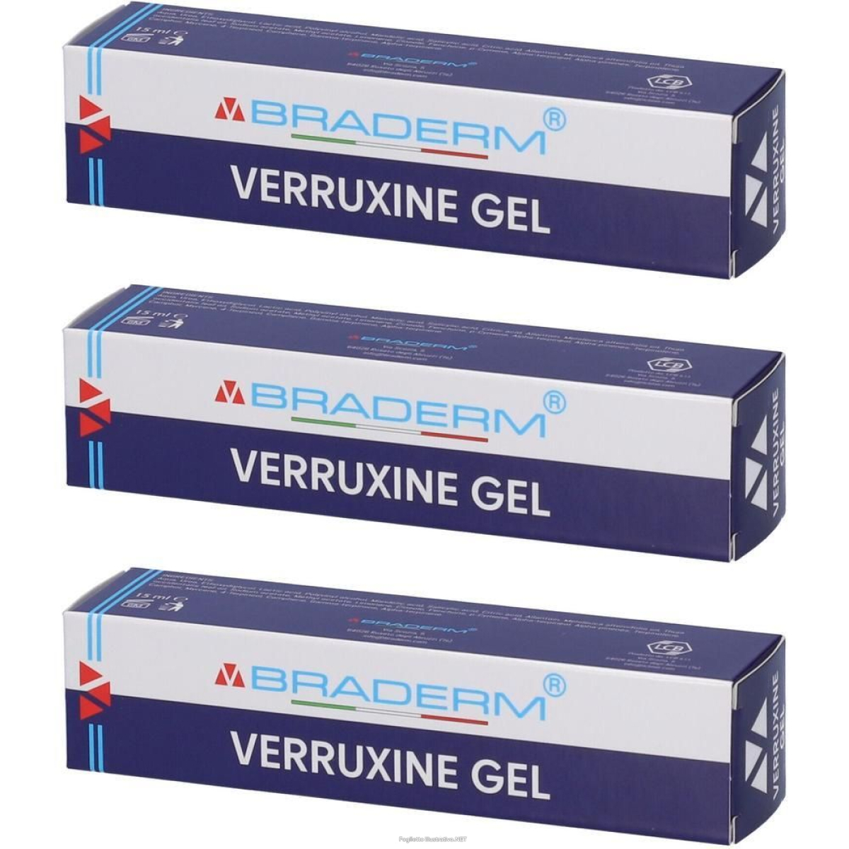 Trova Offerte di verruxine gel braderm 3x15 ml e compra online