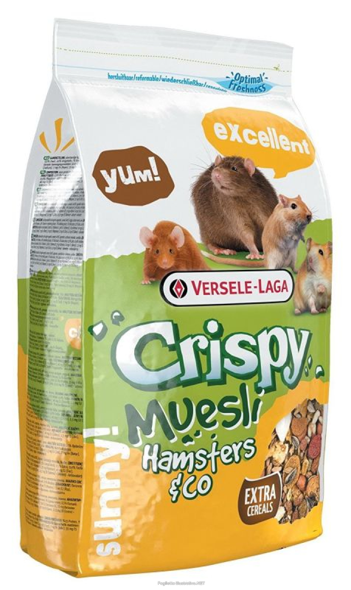 Trova Offerte di Versele Laga Mangime Criceti Crispy Muesli Hamster 1 kg e compra online