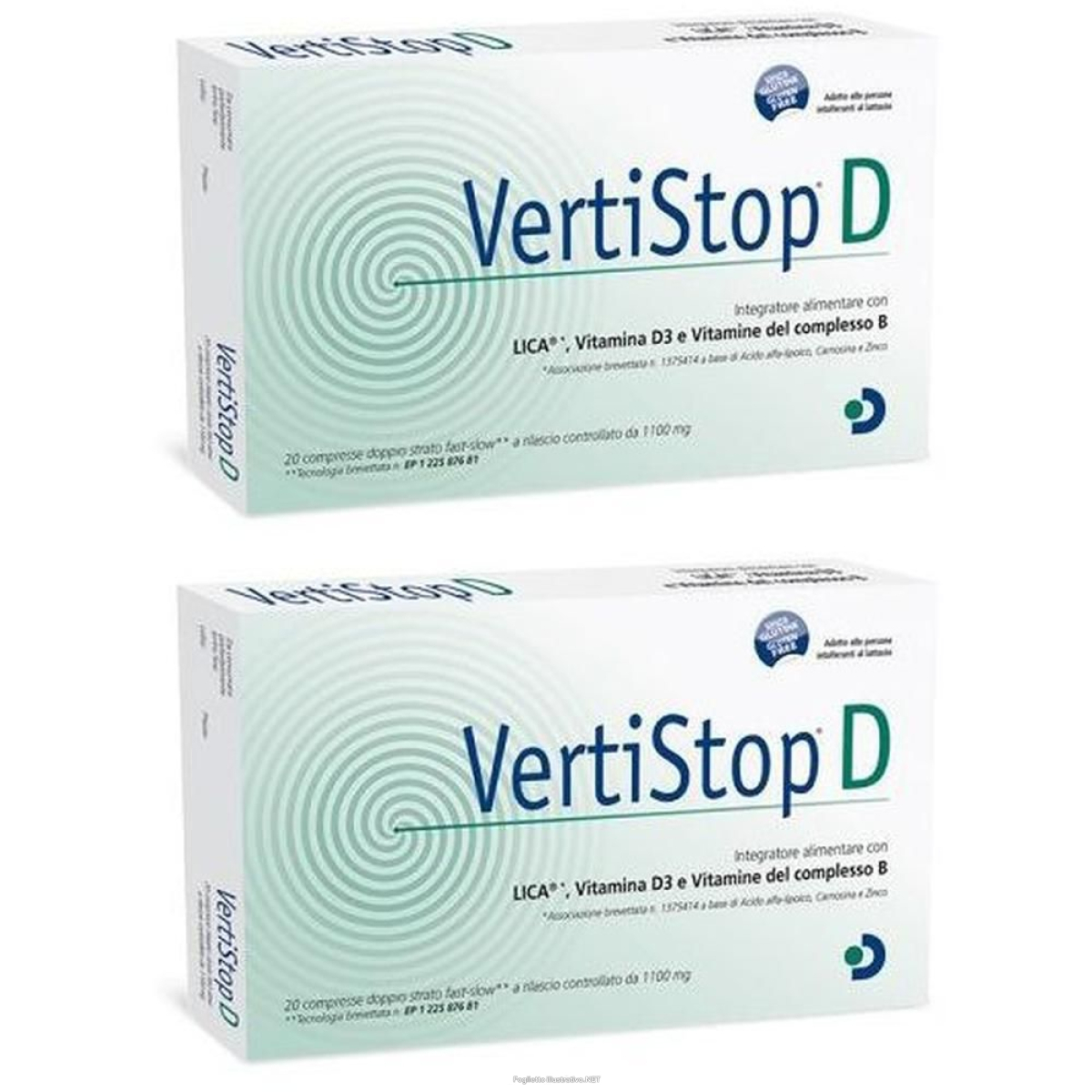 Trova Offerte di vertistop d 20 compresse da 1100 mg 2x20 pz e compra online