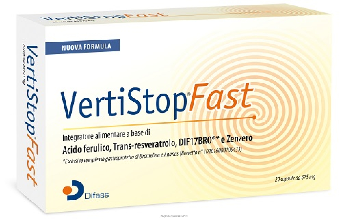 Trova Offerte di vertistop fast integratore per la riduzione di senso di nausea e vertigini 20 capsule e compra online