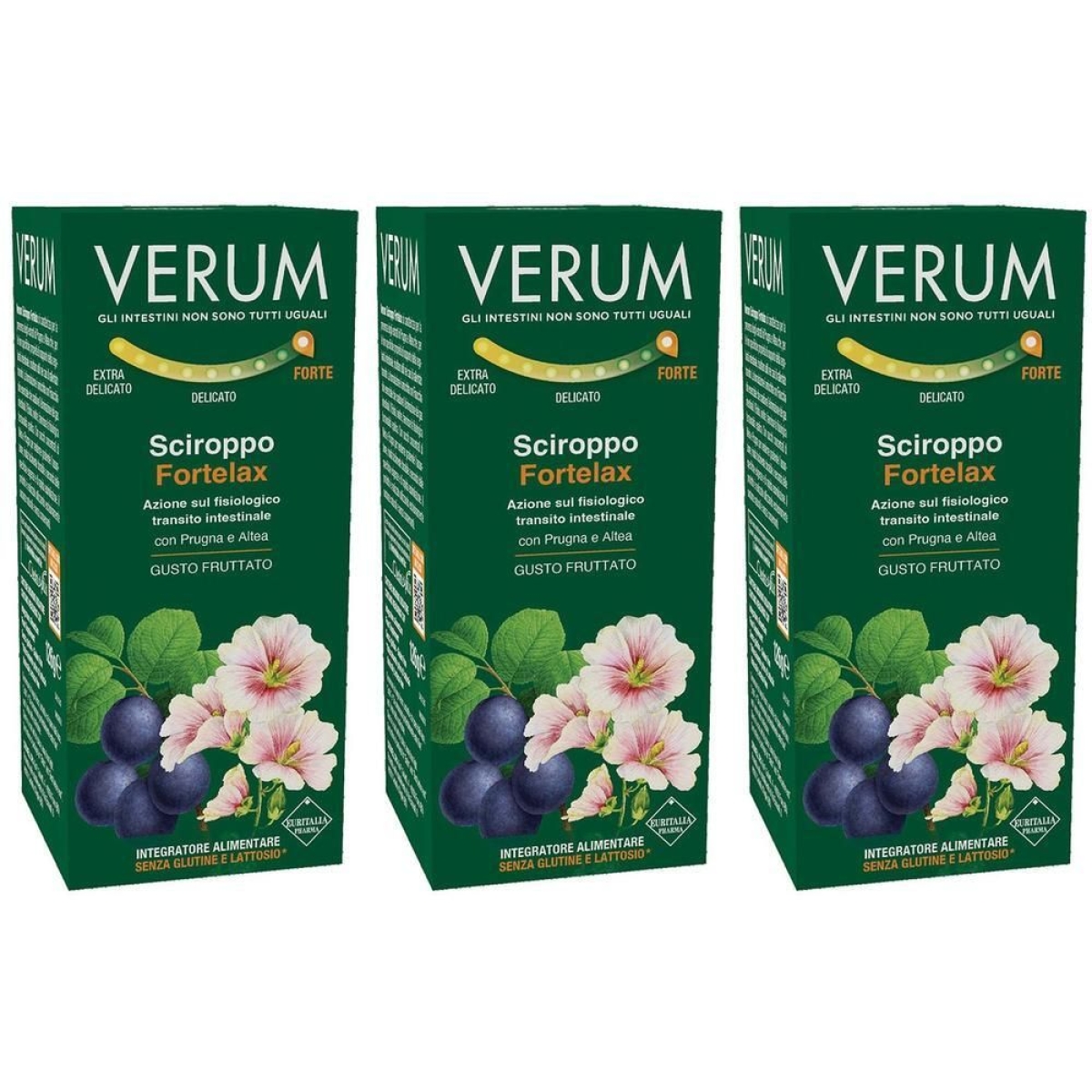 Trova Offerte di verum fortelax sciroppo fruttato 3x126 g e compra online