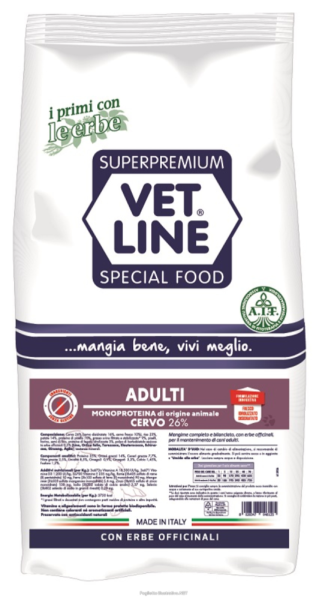 Trova Offerte di vet line ad cervo 12,5kg e compra online