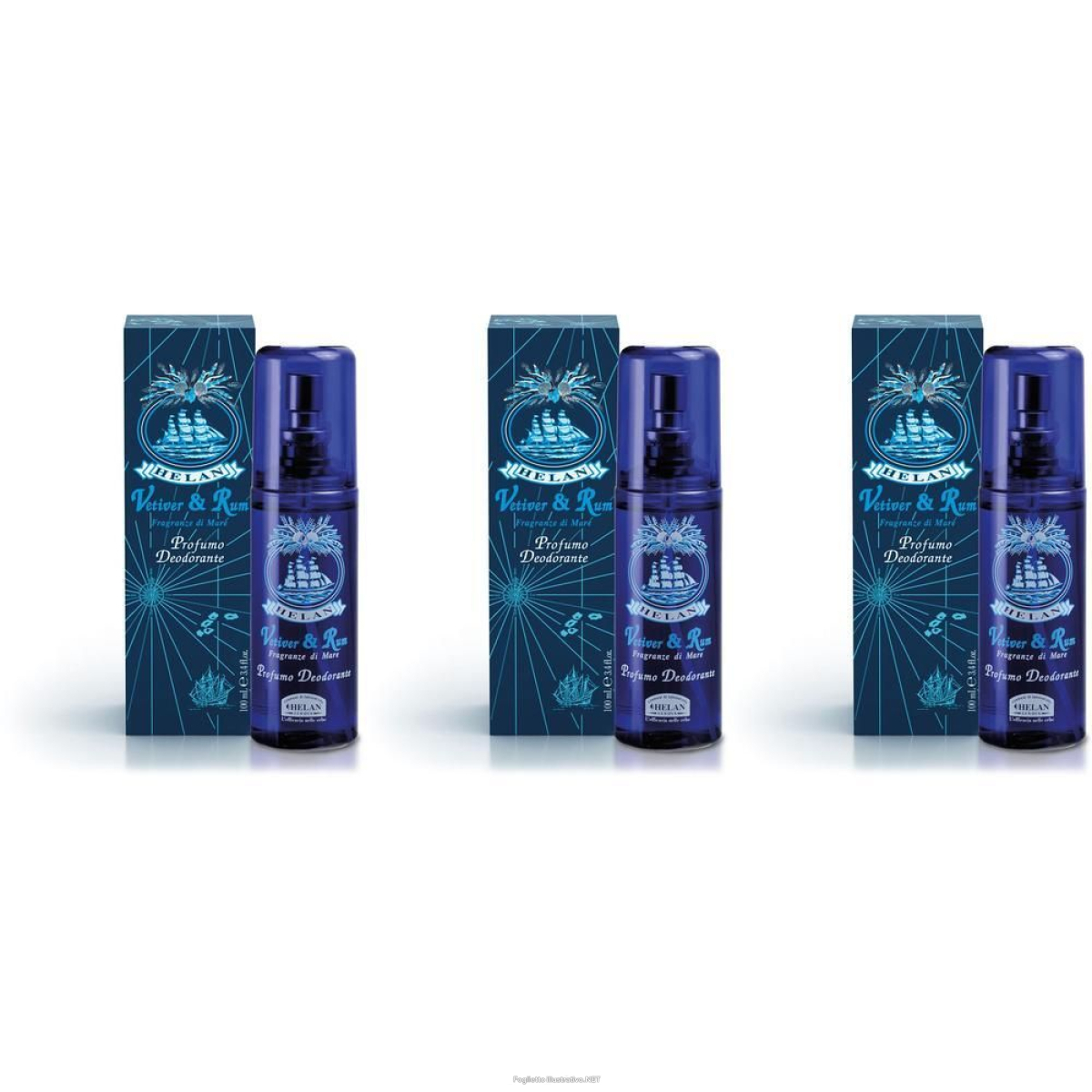 Trova Offerte di vetiver & rum profumo deodorante 100 ml 3x100 ml e compra online