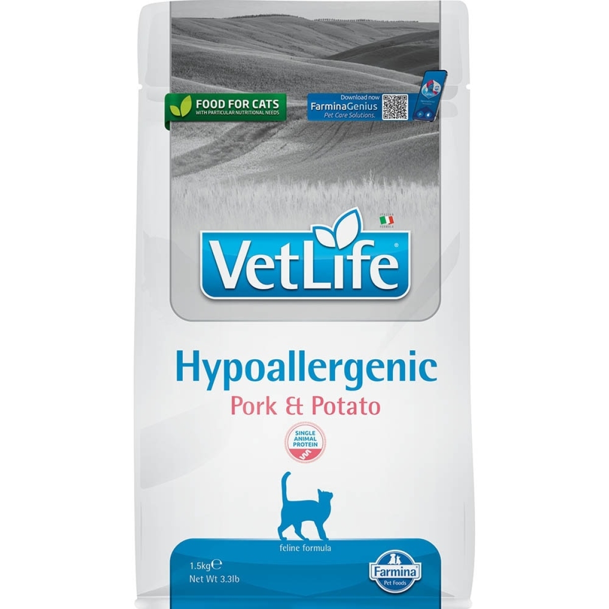 Trova Offerte di Vetlife hypoallergenic pork&potato - alimento completo per gatti con intolleranze e dermatosi 1,5 kg e compra online