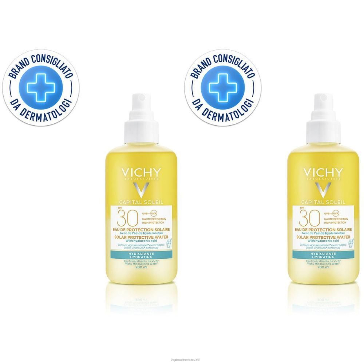 Trova Offerte di vichy capital soleil acqua solare protettiva idratazione intensa spf 3 e compra online
