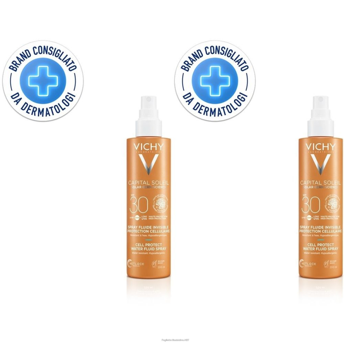 Trova Offerte di vichy capital soleil cell protect fluido ultra leggero spray spf30 200 e compra online