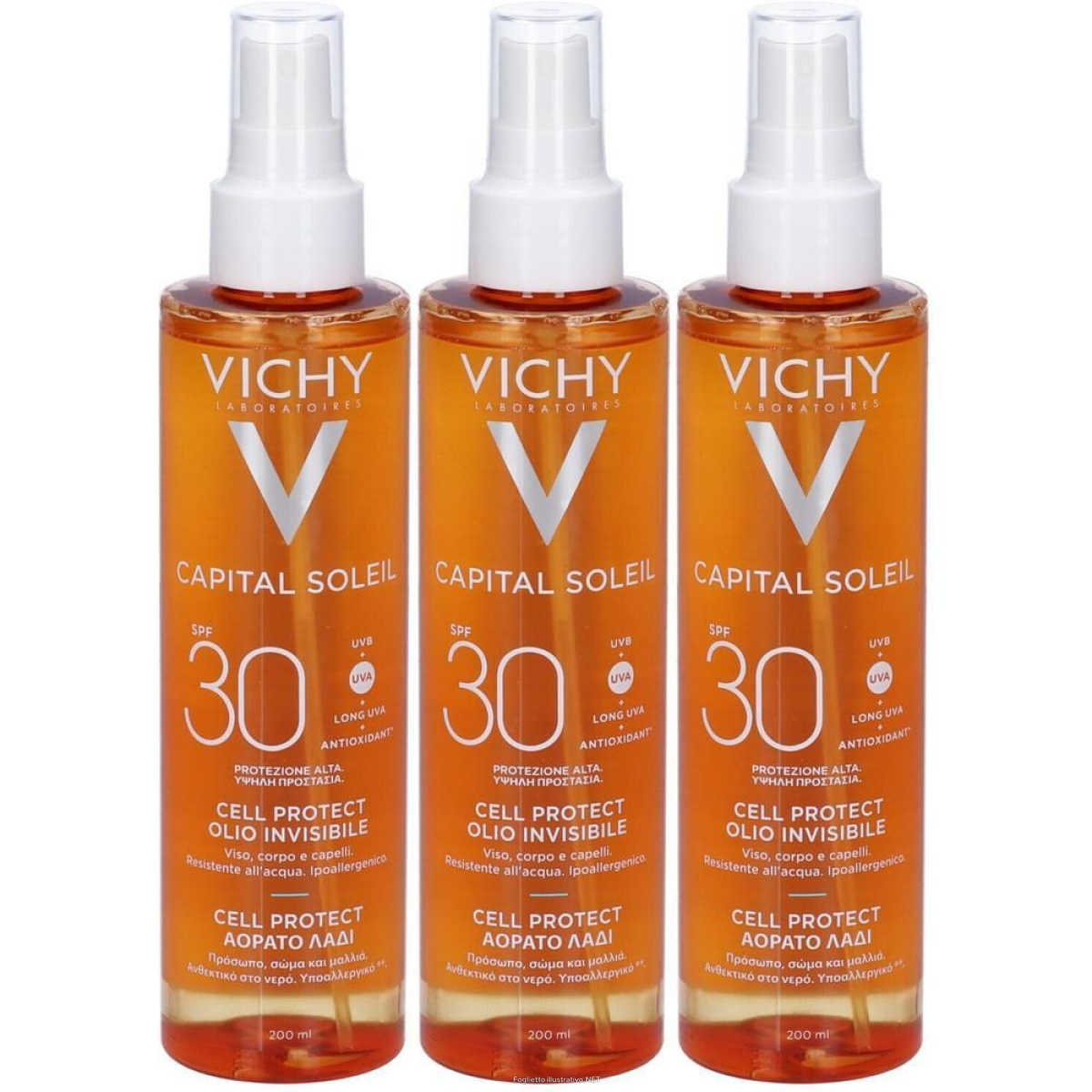 Trova Offerte di vichy capital soleil cell protect olio invisibile viso, corpo e capell e compra online