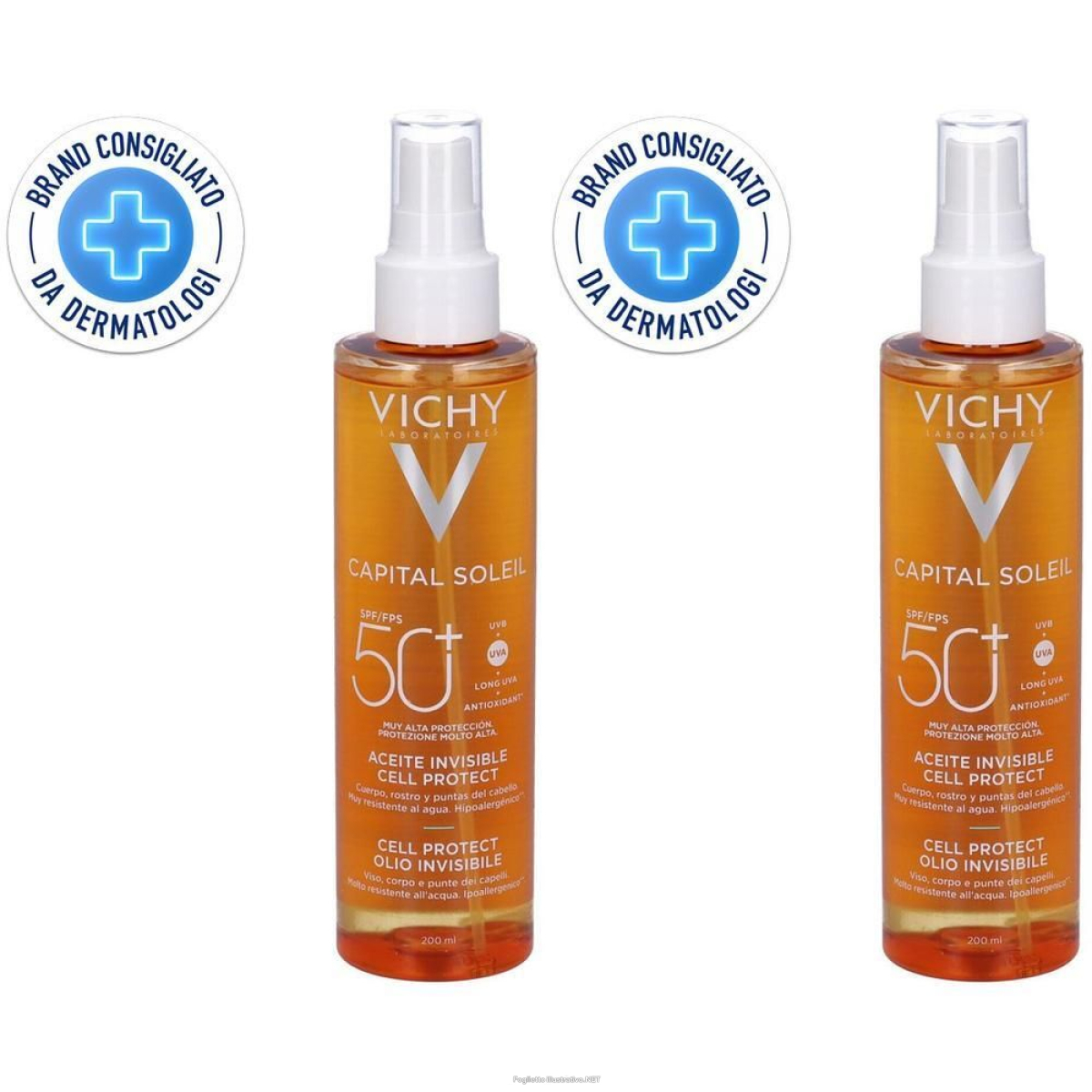 Trova Offerte di vichy capital soleil cell protect olio invisibile viso, corpo e capell e compra online