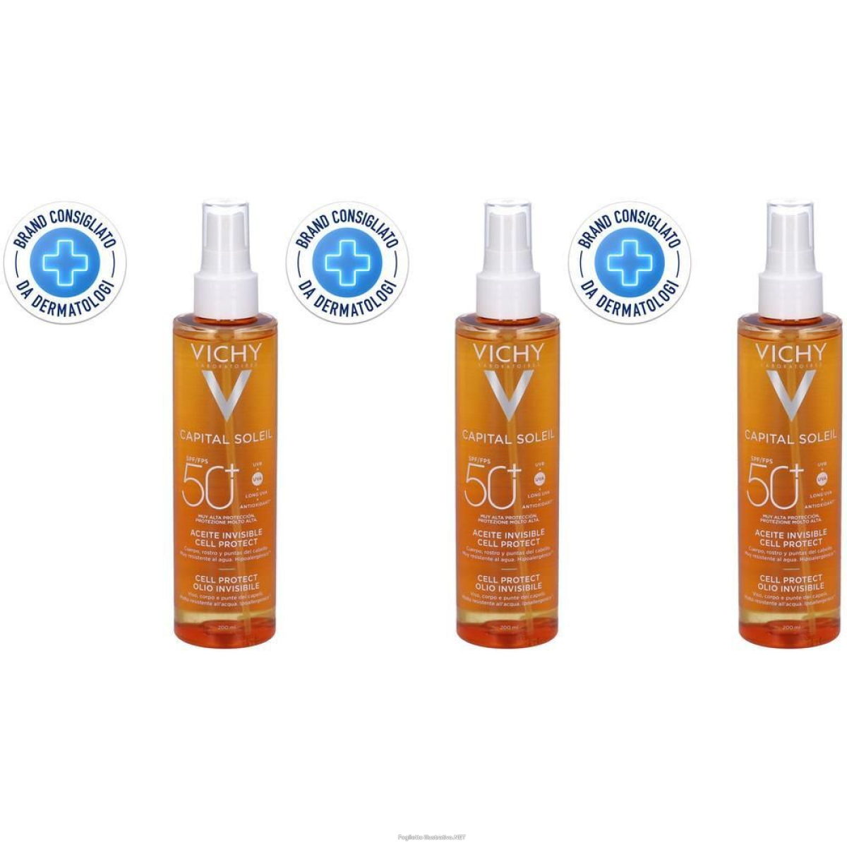 Trova Offerte di vichy capital soleil cell protect olio invisibile viso, corpo e capell e compra online