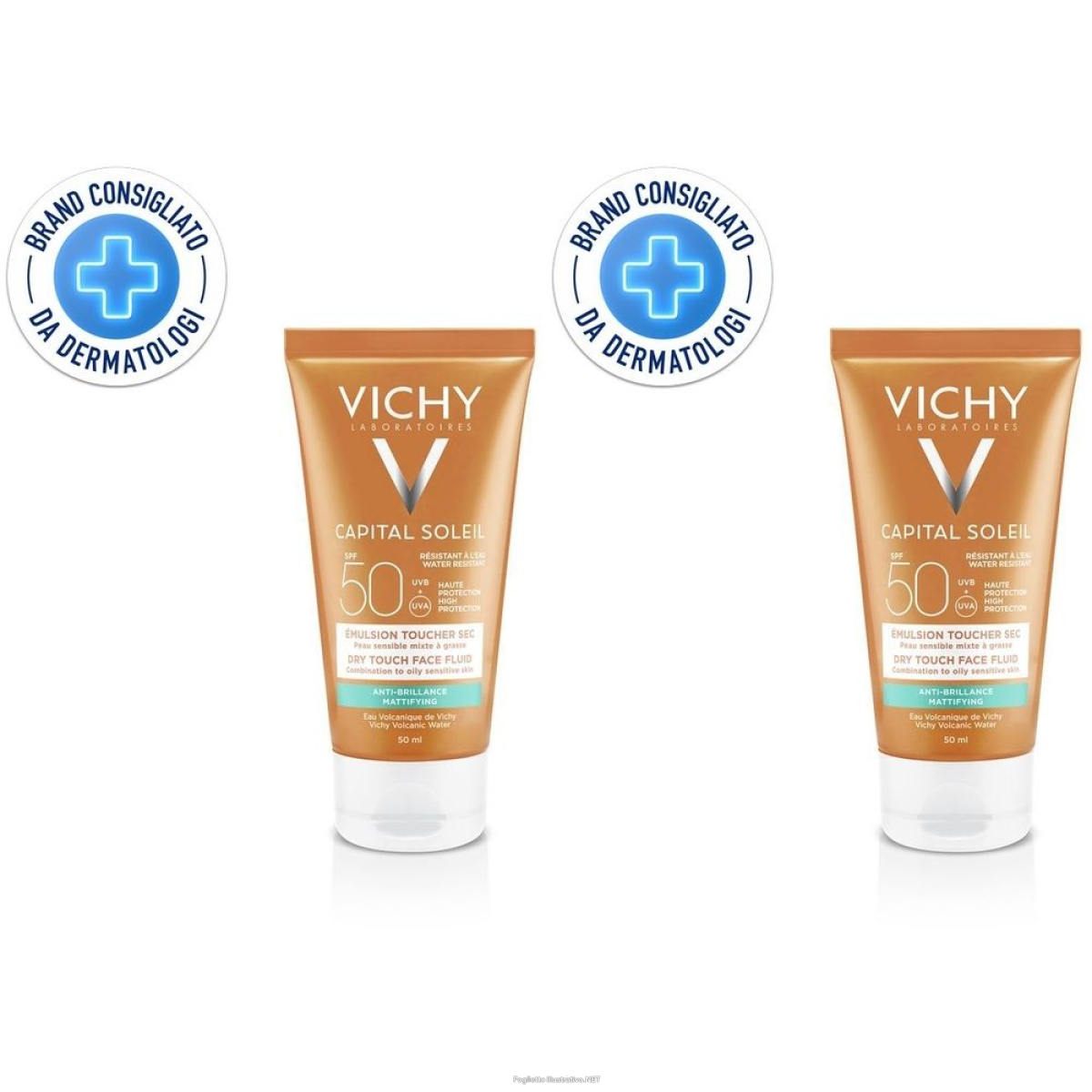 Trova Offerte di vichy capital soleil emulsione anti-lucidità effetto asciutto spf50 50 e compra online