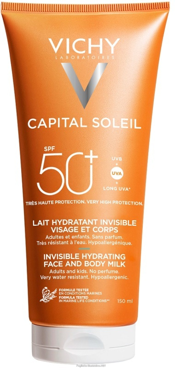 Trova Offerte di vichy capital soleil hydra body milk spf50+ protezione solare viso e corpo 150 ml e compra online