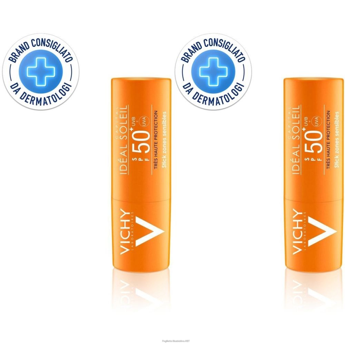 Trova Offerte di vichy capital soleil stick zone sensibili spf 50+ 9 gr set da 2 2x9 g e compra online