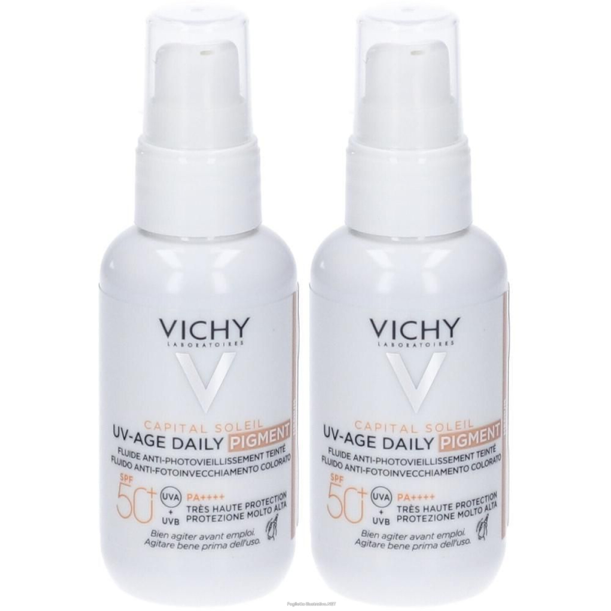 Trova Offerte di vichy capital soleil uv-age daily pigment medium spf50+ protezione ele e compra online