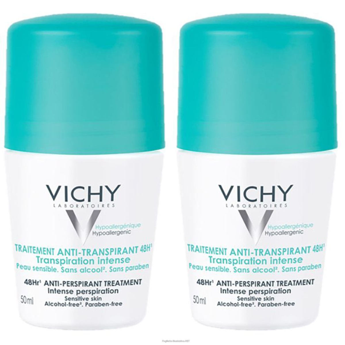 Trova Offerte di vichy deodorante antitraspirante 48h - roll -on 50 ml set da 2 2x50 m e compra online