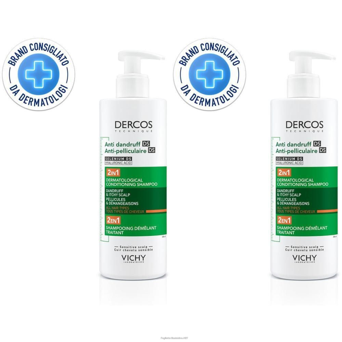 Trova Offerte di vichy dercos 2in1 shampoo + balsamo anti-forfora ds? trattante dermato e compra online