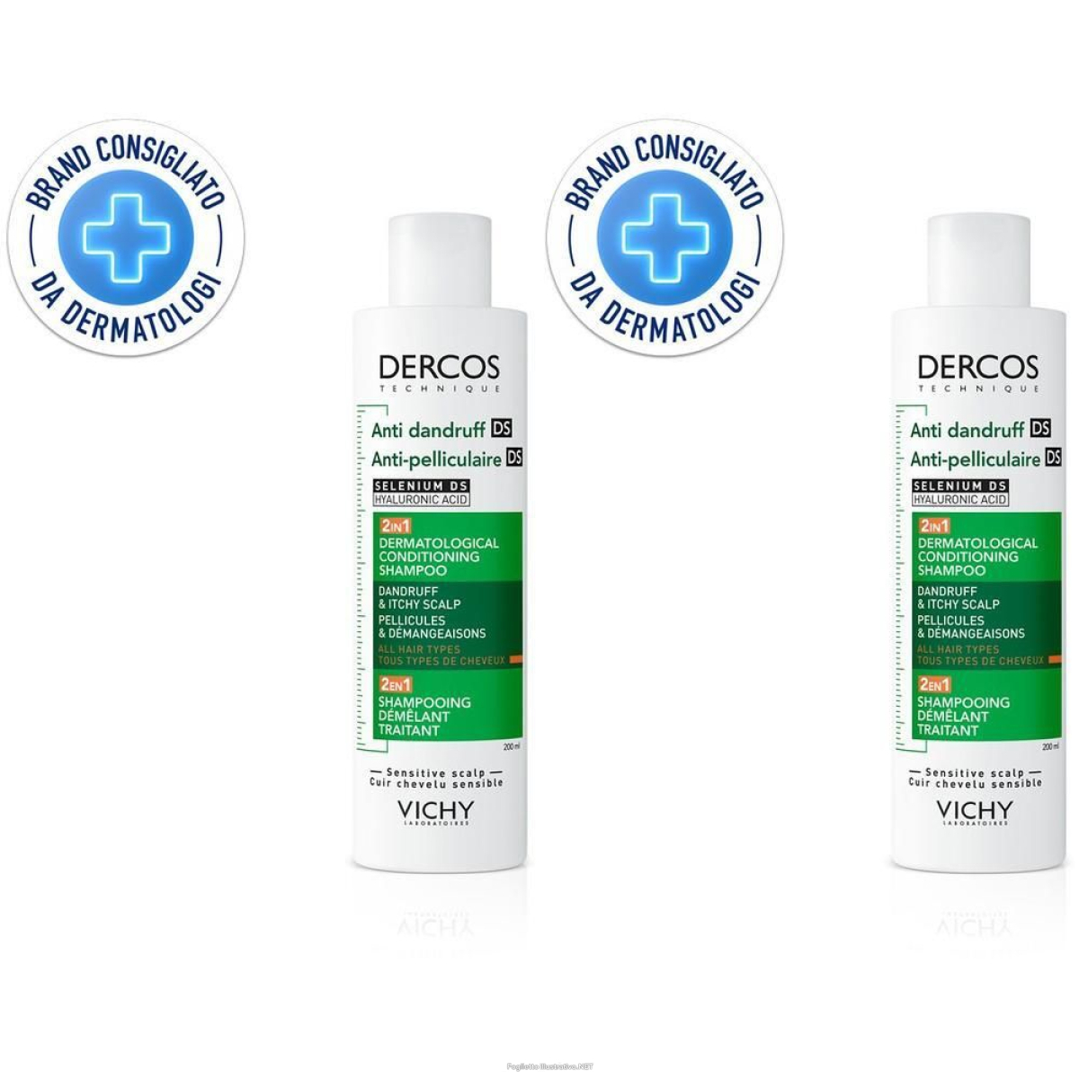 Trova Offerte di vichy dercos 2in1 shampoo + balsamo anti-forfora ds? trattante dermato e compra online