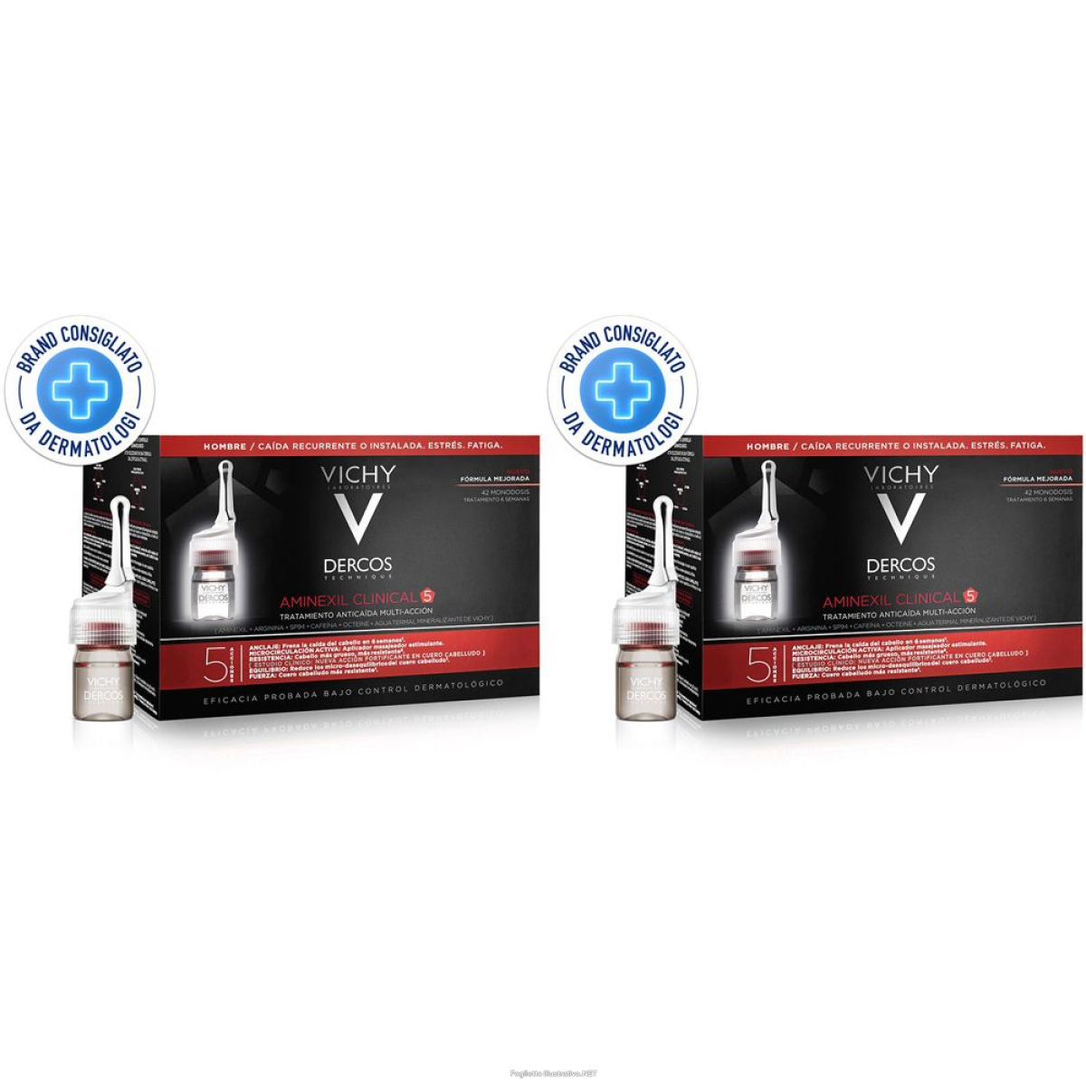 Trova Offerte di vichy dercos aminexil trattamento anticaduta uomo 42 fiale x 6 ml s e compra online