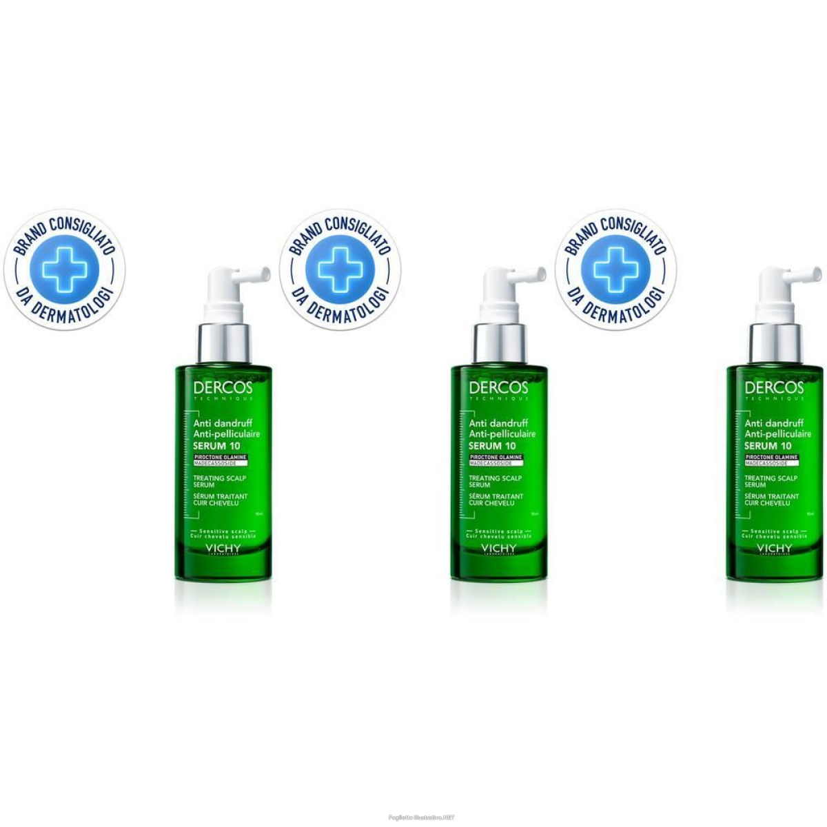 Trova Offerte di Vichy Dercos DT Serum 10 Anti-Forfora 90 ml il Siero Che Agisce su e compra online