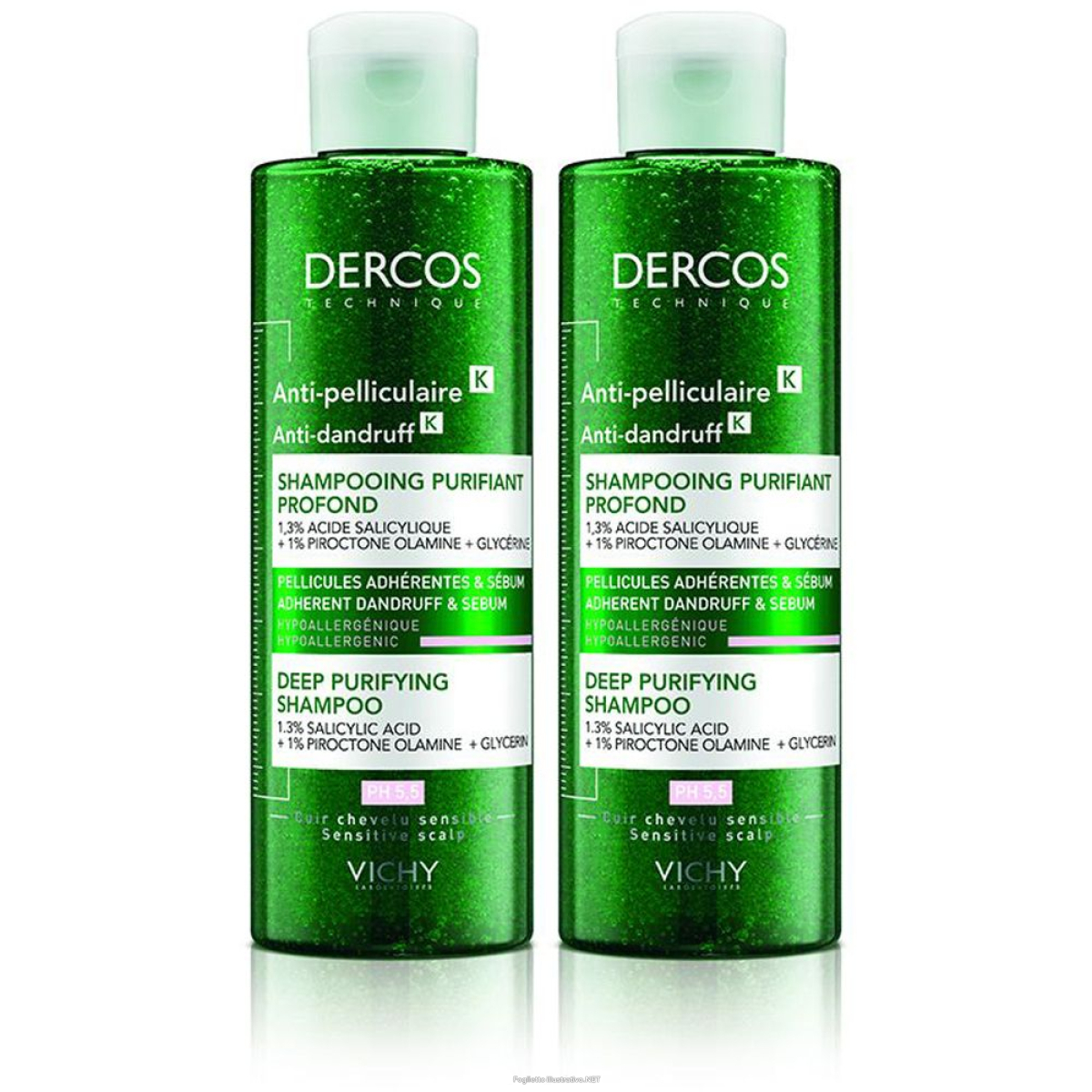 Trova Offerte di vichy dercos shampoo anti-forfora k 250 ml set da 2 2x250 e compra online
