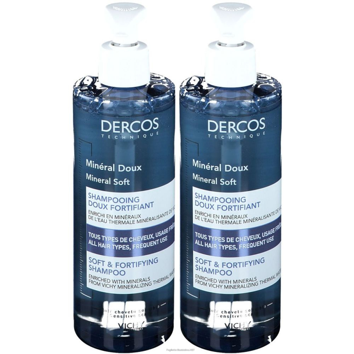 Trova Offerte di vichy dercos shampoo fortificante dolcezza minerale set da 2 2x400 ml e compra online