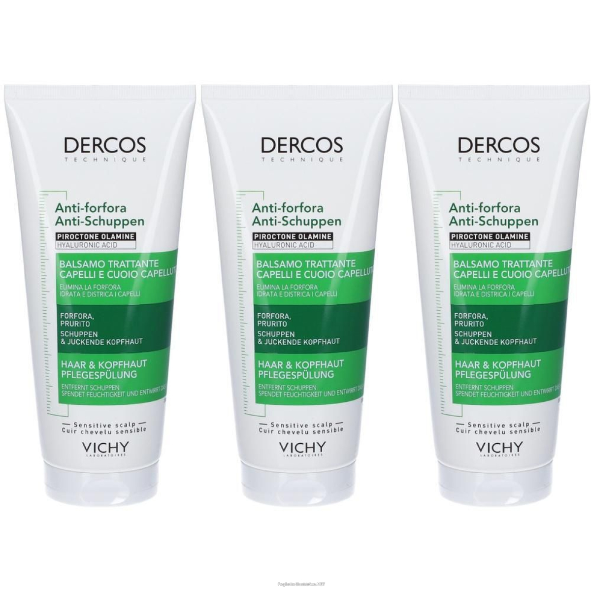 Trova Offerte di vichy dercos technique balsamo anti forfora 3x200 ml e compra online