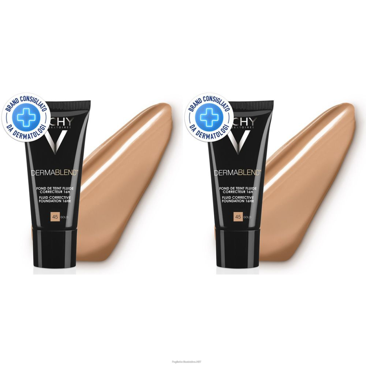 Trova Offerte di vichy dermablend fondotinta correttore fluido 16h tonalità 45 30 ml se e compra online