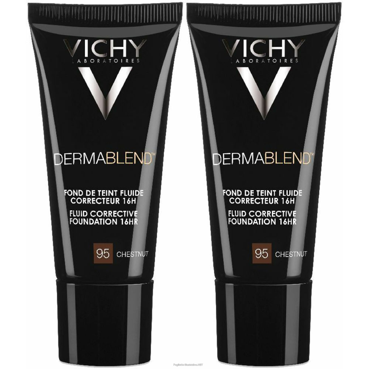 Trova Offerte di vichy dermablend fondotinta fluido coprente tonalità 95 chestnut set d e compra online