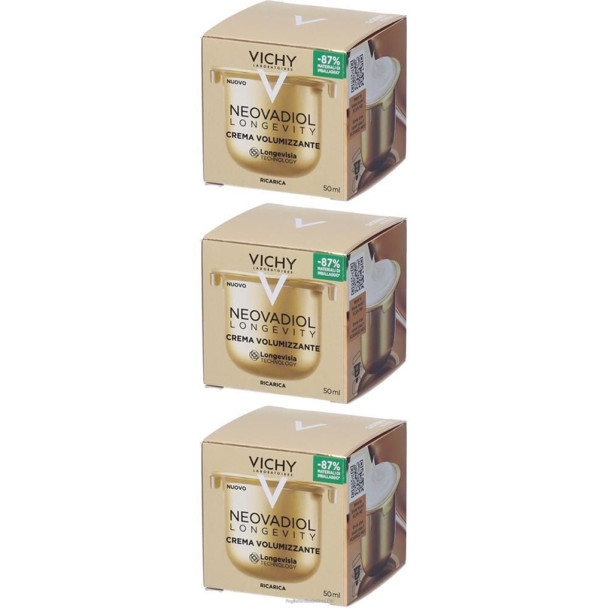 Trova Offerte di vichy neovadiol longevity crema volumizzante ricarica 3x50 ml e compra online