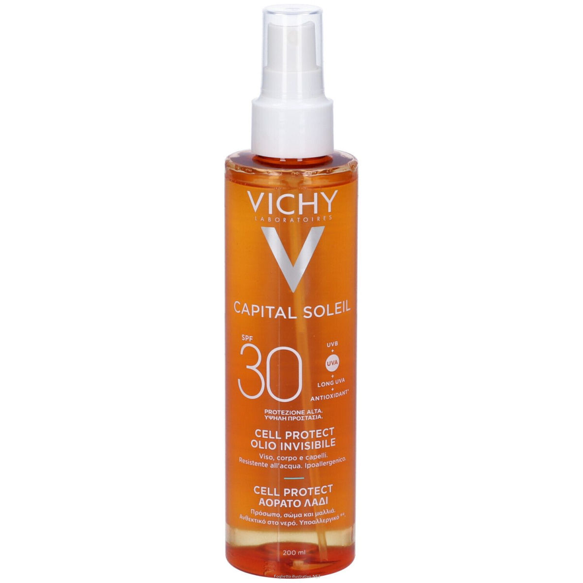 Trova Offerte di vichy olio invisibile cell protect spf30 protezione solare 200ml e compra online
