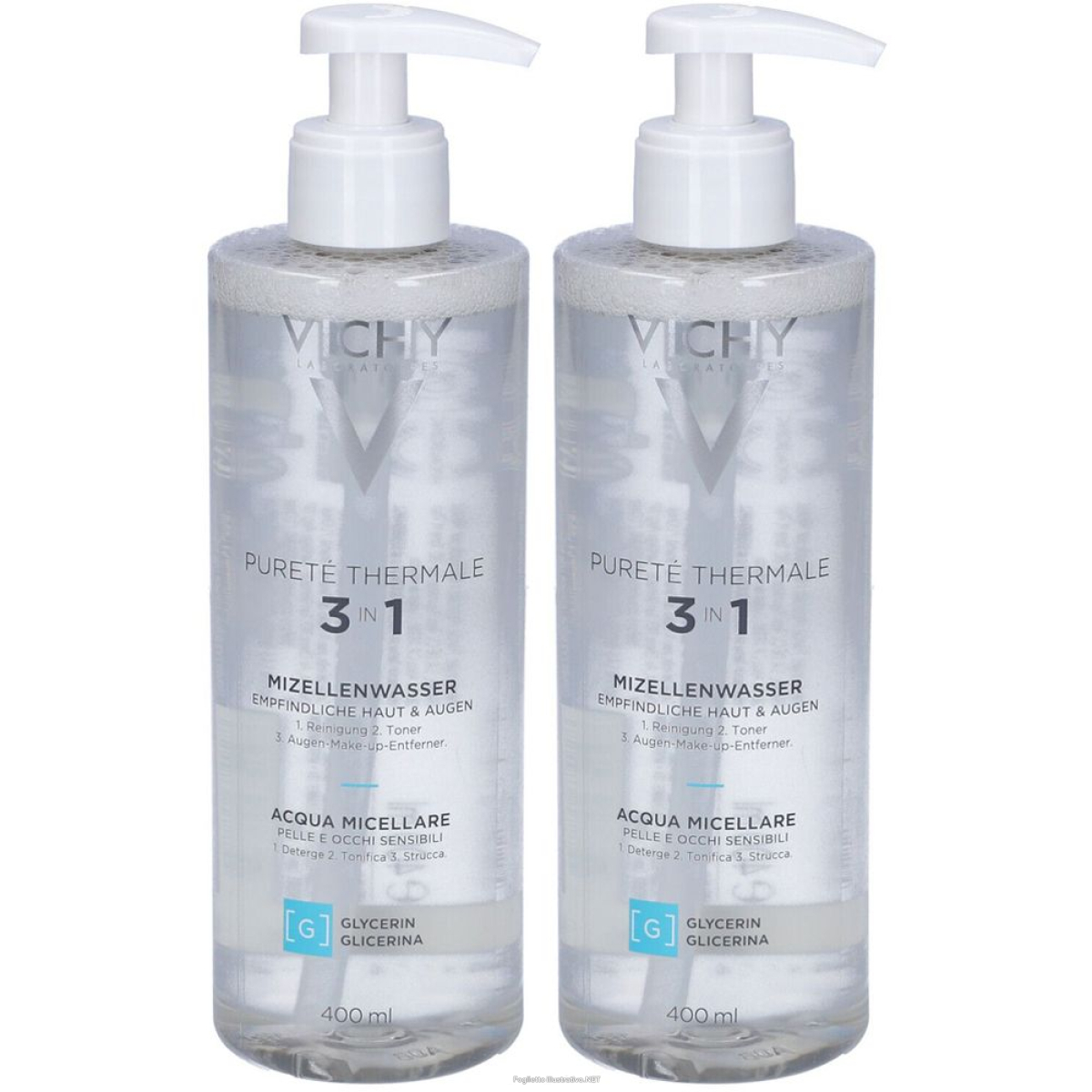 Trova Offerte di vichy purete thermale acqua micellare minérale 400 ml set da 2 2x400 m e compra online