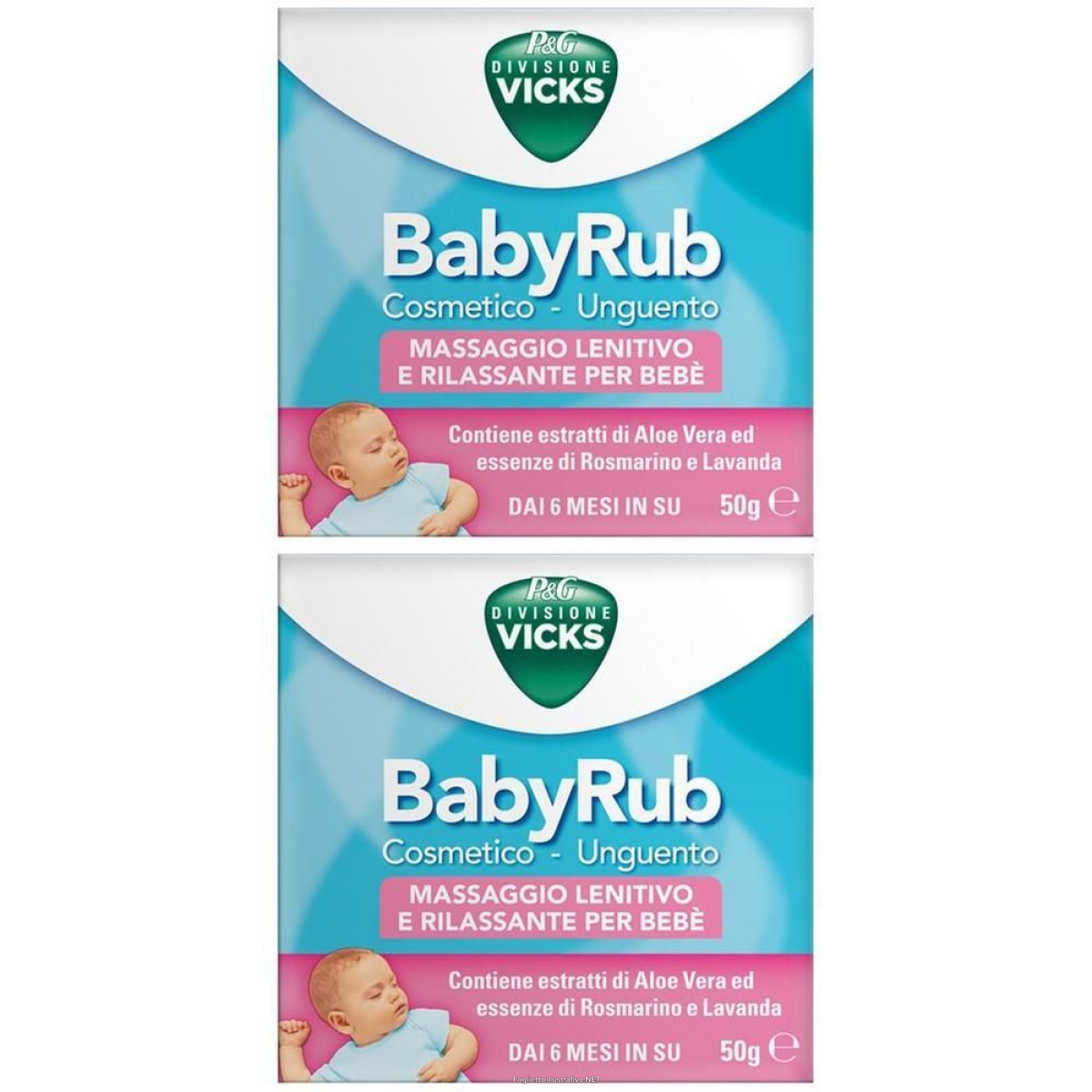 Trova Offerte di vicks babyrub cosmetico - unguento 2x50 g pomata e compra online