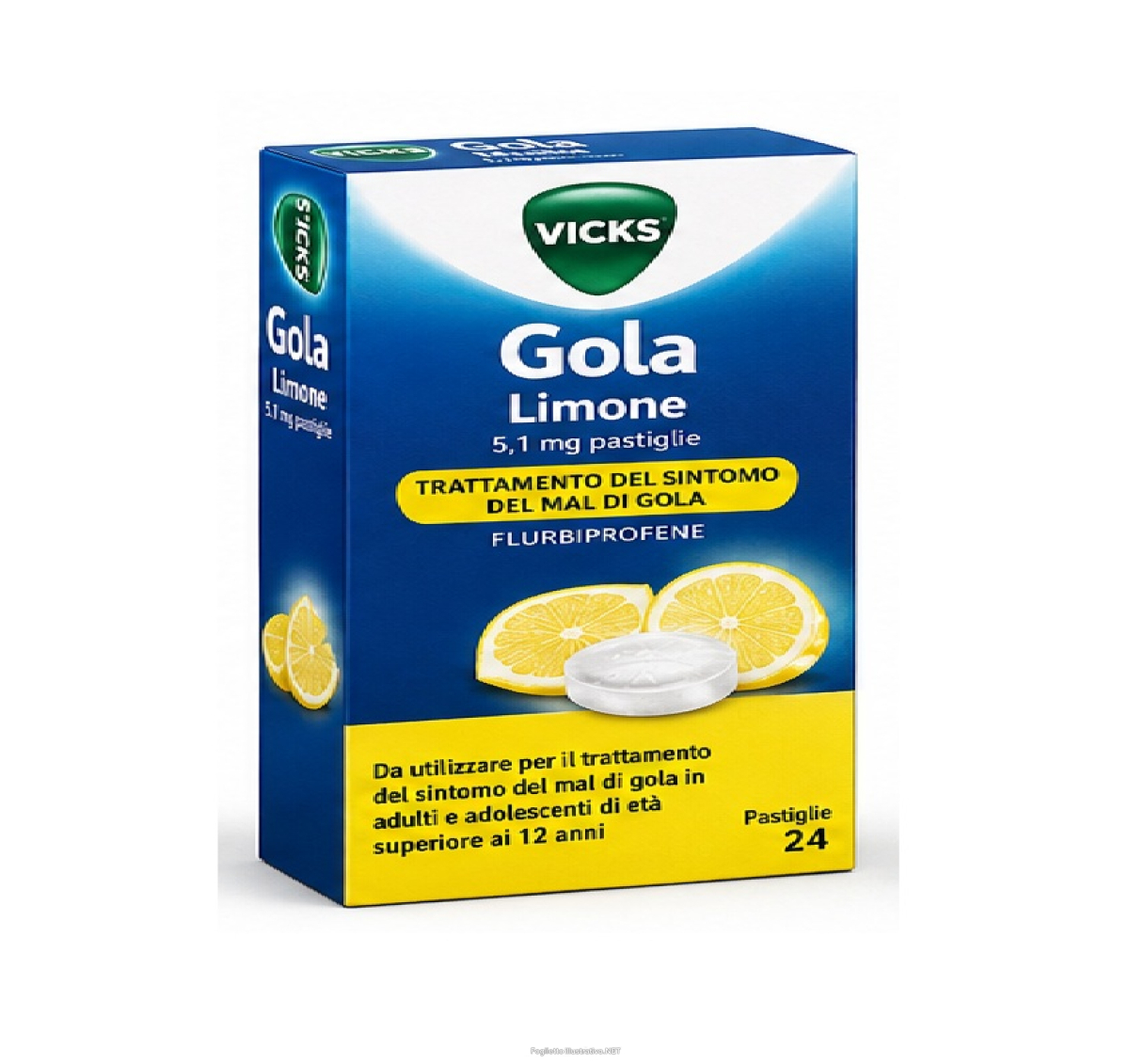 Trova Offerte di vicks gola 5 mg/1 mg pastiglie 24 pastiglie gusto limone in blister al-pvc/petfe e compra online