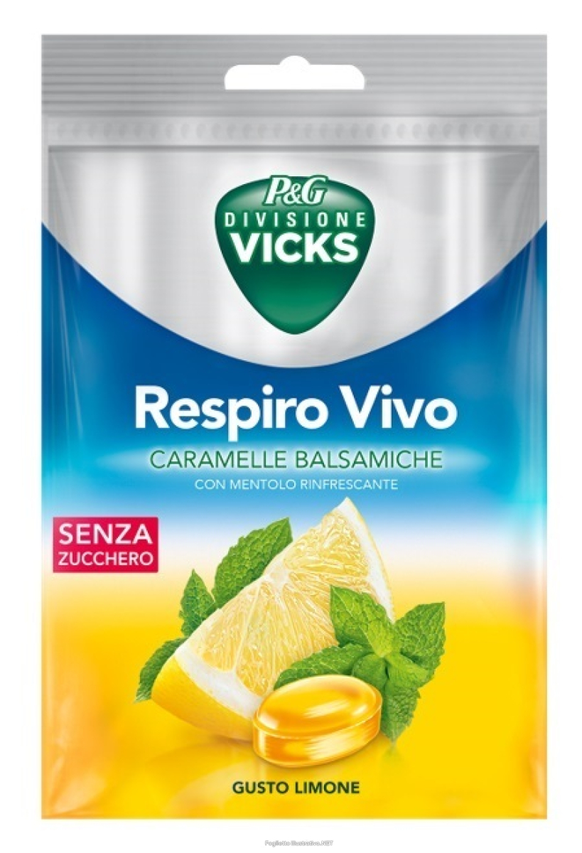 Trova Offerte di vicks respiro vivo caramelle balsamiche limone 72 g con edulcoranti e compra online