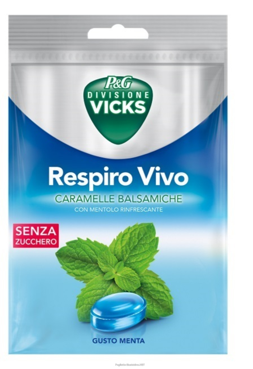 Trova Offerte di vicks respiro vivo caramelle balsamiche menta 72 g con edulcoranti e compra online