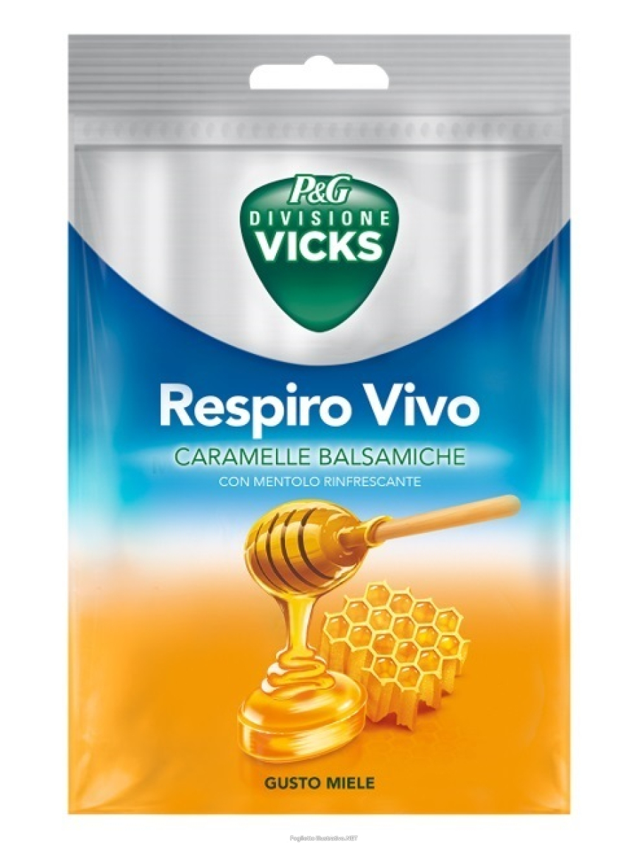 Trova Offerte di vicks respiro vivo caramelle balsamiche miele 72 g con edulcoranti e compra online