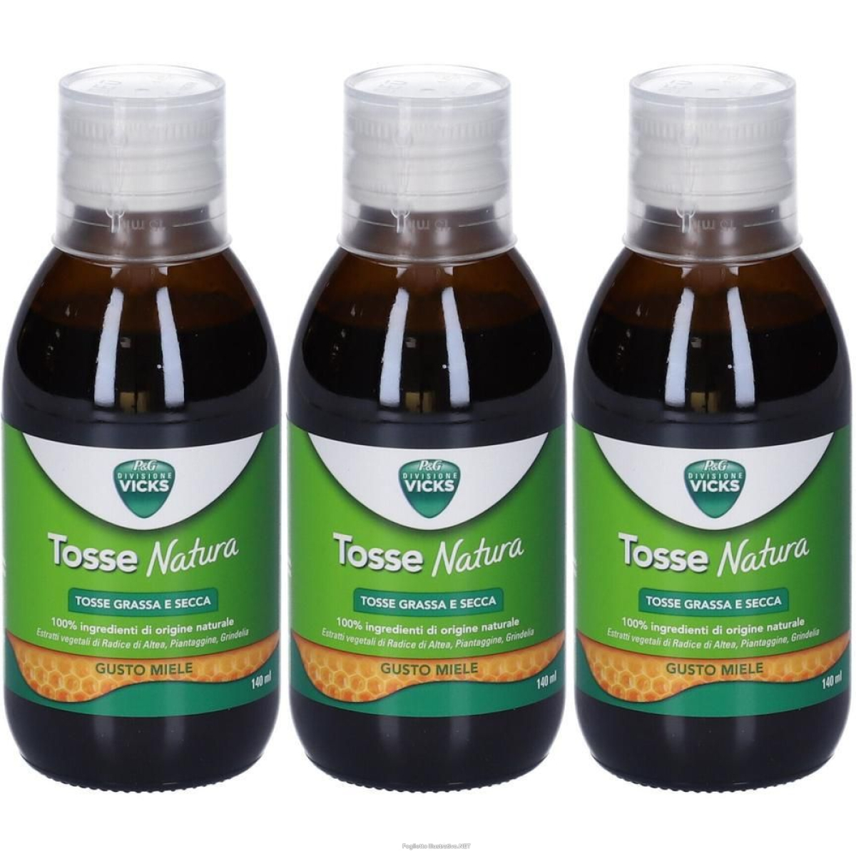 Trova Offerte di vicks sciroppo tosse natura grassa e secca gusto miele 3x140 ml e compra online