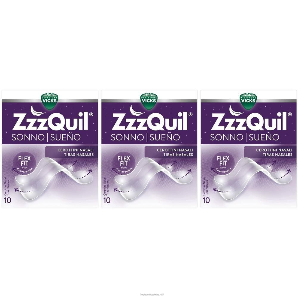 Trova Offerte di vicks zzzquil sonno cerottini nasali respira e dormi meglio 3x10 st e compra online