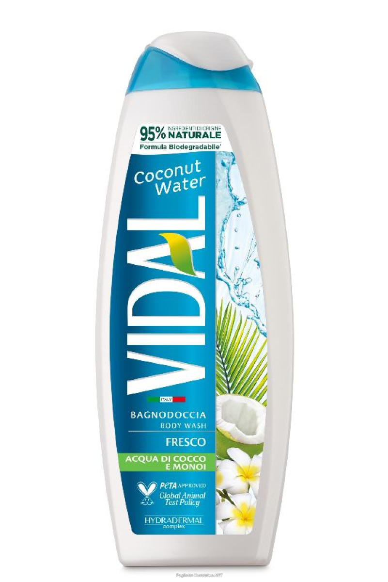 Trova Offerte di vidal - coconut water - bagnodoccia fresco - acqua di cocco e monoi 500 ml e compra online