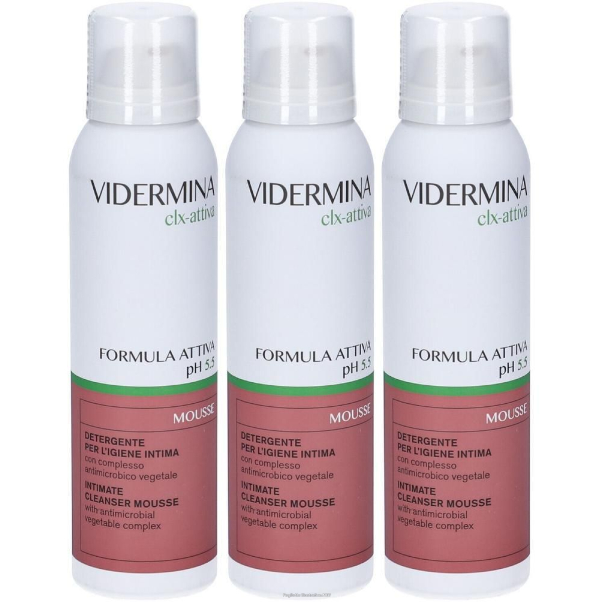 Trova Offerte di vidermina clx-attiva mousse detergente per l´igiene intima 3x150 ml e compra online